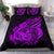 Polynesian Bedding Set - Tuvalu Duvet Cover Set Father And Son Purple - Polynesian Pride