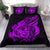 Polynesian Bedding Set - Northern Mariana Islands Duvet Cover Set Father And Son Purple - Polynesian Pride