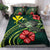 Polynesian Bedding Set - Hawaii Duvet Cover Set Green Turtle Hibiscus Green - Polynesian Pride