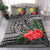 Kanaka Maoli (Hawaiian) Bedding Set - Polynesian Turtle Hibiscus Gray - Polynesian Pride