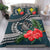 Kanaka Maoli (Hawaiian) Bedding Set - Polynesian Turtle Hibiscus Dark Blue - Polynesian Pride