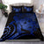 Hawaii Bedding Set - Hawaii Turtle Hibiscus Polynesian Vintage Bedding Set - Blue - Polynesian Pride