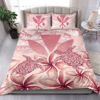 Hawaii Bedding Set - Hawaii Turtle Kanaka Plumeria Polynesian Pink Bedding Set - Polynesian Pride