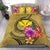 Polynesian Bedding Set - Hawaii Duvet Cover Set Floral With Seal - Polynesian Pride