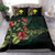 Polynesian Hawaii Bedding Set - Manta Ray Hibiscus Green - Polynesian Pride