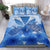 Hawaii Bedding Set - Hawaii Turtle Kanaka Plumeria Polynesian Blue Bedding Set - Polynesian Pride