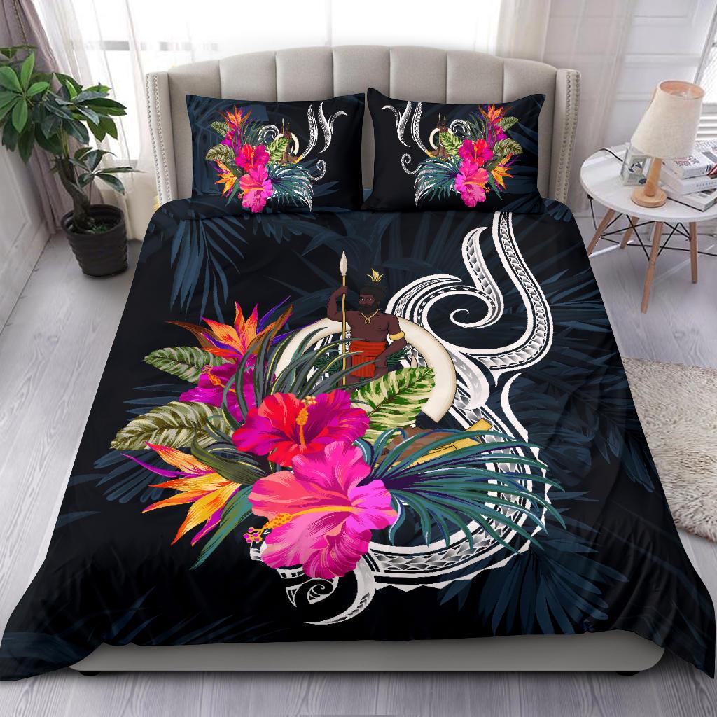 Polynesian Bedding Set - Vanuatu Duvet Cover Set Tropical Flowers - Polynesian Pride