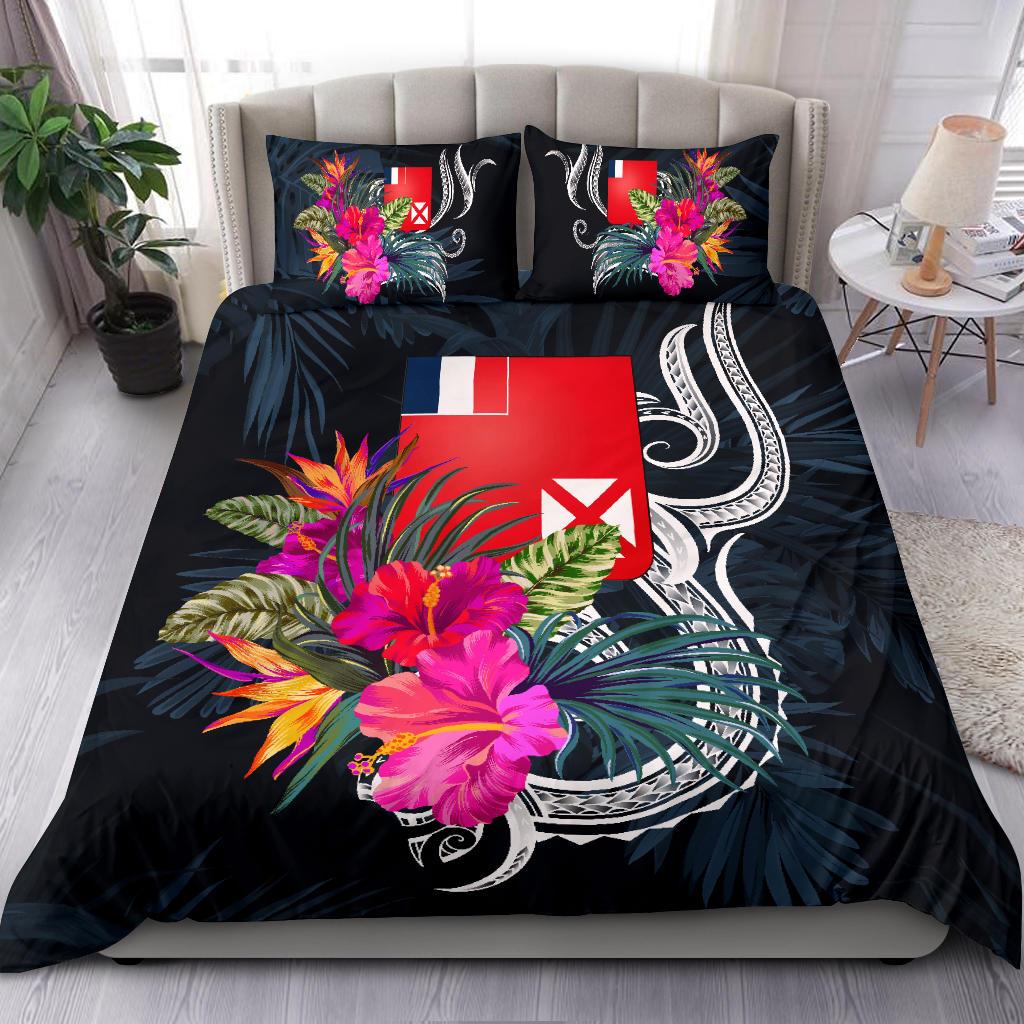 Polynesian Bedding Set - Wallis and Futuna Duvet Cover Set Tropical Flowers - Polynesian Pride