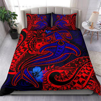 Samoa Bedding Set - Blue Shark Polynesian Tattoo Blue - Polynesian Pride