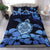 Hawaii Map Turtle Plumeria Blue Bedding Set AH - Polynesian Pride