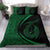 Hawaii Fish Hook Polynesian Bedding Set - Circle Style Green - Polynesian Pride