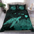 Hawaii Polynesian Hibiscus Turtle Map Bedding Set - AH - Turquoise - Polynesian Pride