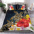 Hawaii Bedding Set - Hawaii Honu Hibiscus Galaxy Bedding Set - Polynesian Pride