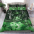 Hawaii Polynesian Turtle Waves Hibiscus Bedding Set - Erik Style - AH - Green - Polynesian Pride