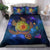 Hawaii Map Turtle Galaxy Bedding Set - AH - Blue - Polynesian Pride