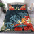 Hawaii Turtle Shark Manta Ray Hibiscus Plumeria Bedding Set - Polynesian Pride