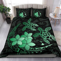 Hawaii Polynesian Turtle Plumeria Bedding Set - Pog Style Green - Polynesian Pride