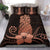 Hawaii Polynesian Pineapple Hibiscus Bedding Set - Zela Style Orange - Polynesian Pride