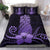 Hawaii Polynesian Pineapple Hibiscus Bedding Set - Zela Style Purple - Polynesian Pride