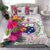 Samoa Bedding Set - Hibiscus Polynesian Pattern White Version White - Polynesian Pride