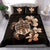 Hawaiian Kanaka Hibiscus Plumeria Mix Polynesian Turtle Bedding Set Orange AH - Polynesian Pride