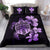 Hawaiian Kanaka Hibiscus Plumeria Mix Polynesian Turtle Bedding Set Violet AH - Polynesian Pride