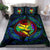 Polynesian Bedding Set - Hawaii (Kanaka Maoli) Duvet Cover Set - Colorful Turtle Shark - Polynesian Pride