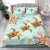 Hawaii Turtle Plumeria Mint Style - Bedding Set AH - Polynesian Pride