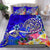 Polynesian Bedding Set - Turtle Plumeria Blue Color - Polynesian Pride