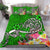 Polynesian Bedding Set - Turtle Plumeria Green Color - Polynesian Pride