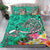 Polynesian Bedding Set - Turtle Plumeria Turquoise Color - Polynesian Pride