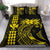 Hawaii Map Kanaka Polynesian Hula Girl Bedding Set - Yellow - Polynesian Pride