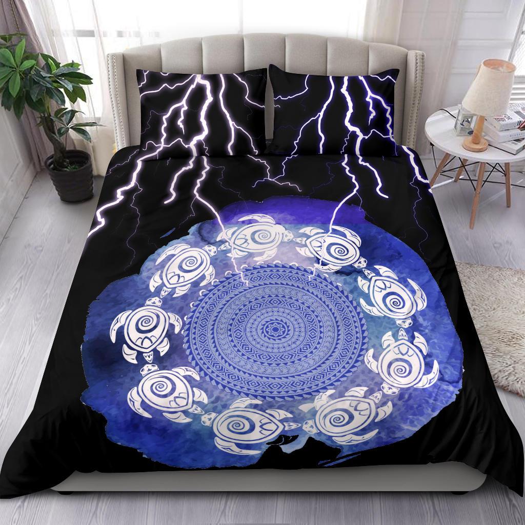 Polynesian Bedding Set - The Brave Turtle Purple - Polynesian Pride