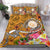 Hawaii Polynesian Bedding Set - Hawaii Seal With Turtle Plumeria (Gold) - Polynesian Pride