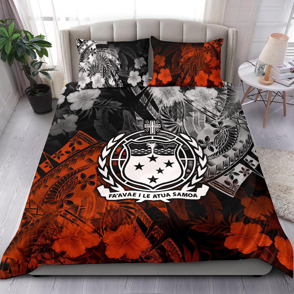 Samoa Polynesian Bedding Set - Vintage Polynesian Style Black - Polynesian Pride