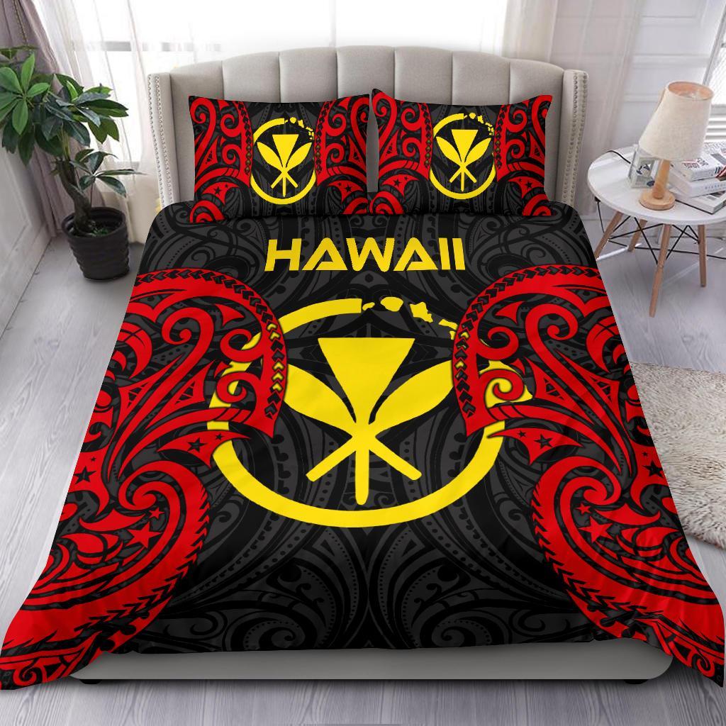 Polynesian Hawaii Bedding Set - Hawaiian Spirit Red - Polynesian Pride