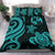 Tonga Polynesian Bedding Set - Turquoise Tentacle Turtle - Polynesian Pride