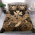 Hawaii Turtle Wave Polynesian Bedding Set - Hey Style Gold - Polynesian Pride