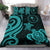 Chuuk Micronesian Bedding Set - Turquoise Tentacle Turtle - Polynesian Pride