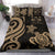 Fiji Polynesian Bedding Set - Gold Tentacle Turtle Crest - Polynesian Pride