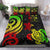 Fiji Polynesian Bedding Set - Reggae Tentacle Turtle Crest - Polynesian Pride