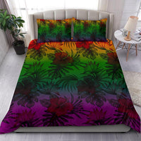 Polynesian Bedding Set - Green Hibiscus Patterns - Polynesian Pride