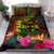 Fiji Polynesian Bedding Set - Hibiscus and Banana Leaves Reggae - Polynesian Pride