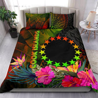 Cook Islands Polynesian Bedding Set - Hibiscus and Banana Leaves - Polynesian Pride