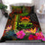 Tuvalu Polynesian Personalised Bedding Set - Hibiscus and Banana Leaves Reggae - Polynesian Pride