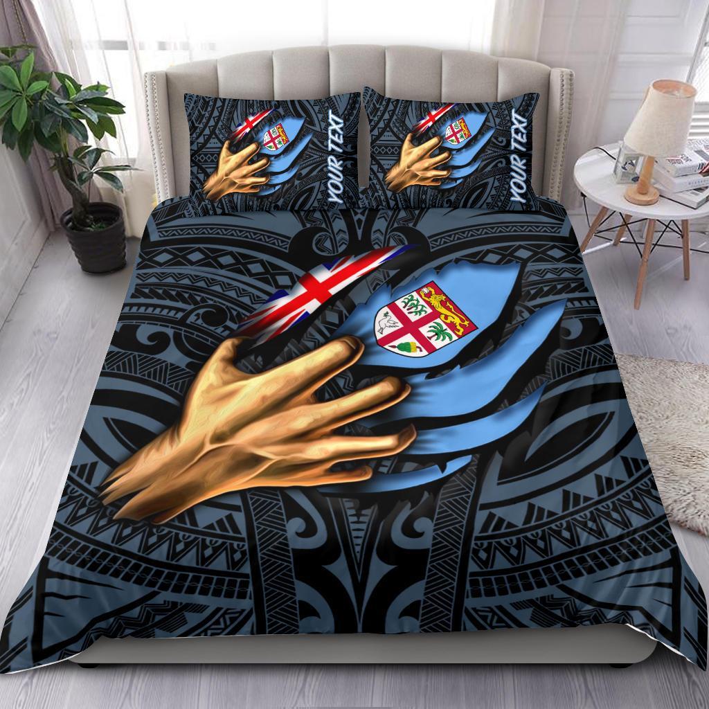 Fiji Personalised Bedding Set - Fiji In Me (Blue) Blue - Polynesian Pride