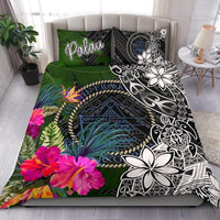 Palau Bedding Set - Turtle Plumeria Banana Leaf Crest - Polynesian Pride