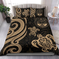 Marshall Islands Bedding Set - Tentacle Turtle Gold - Polynesian Pride