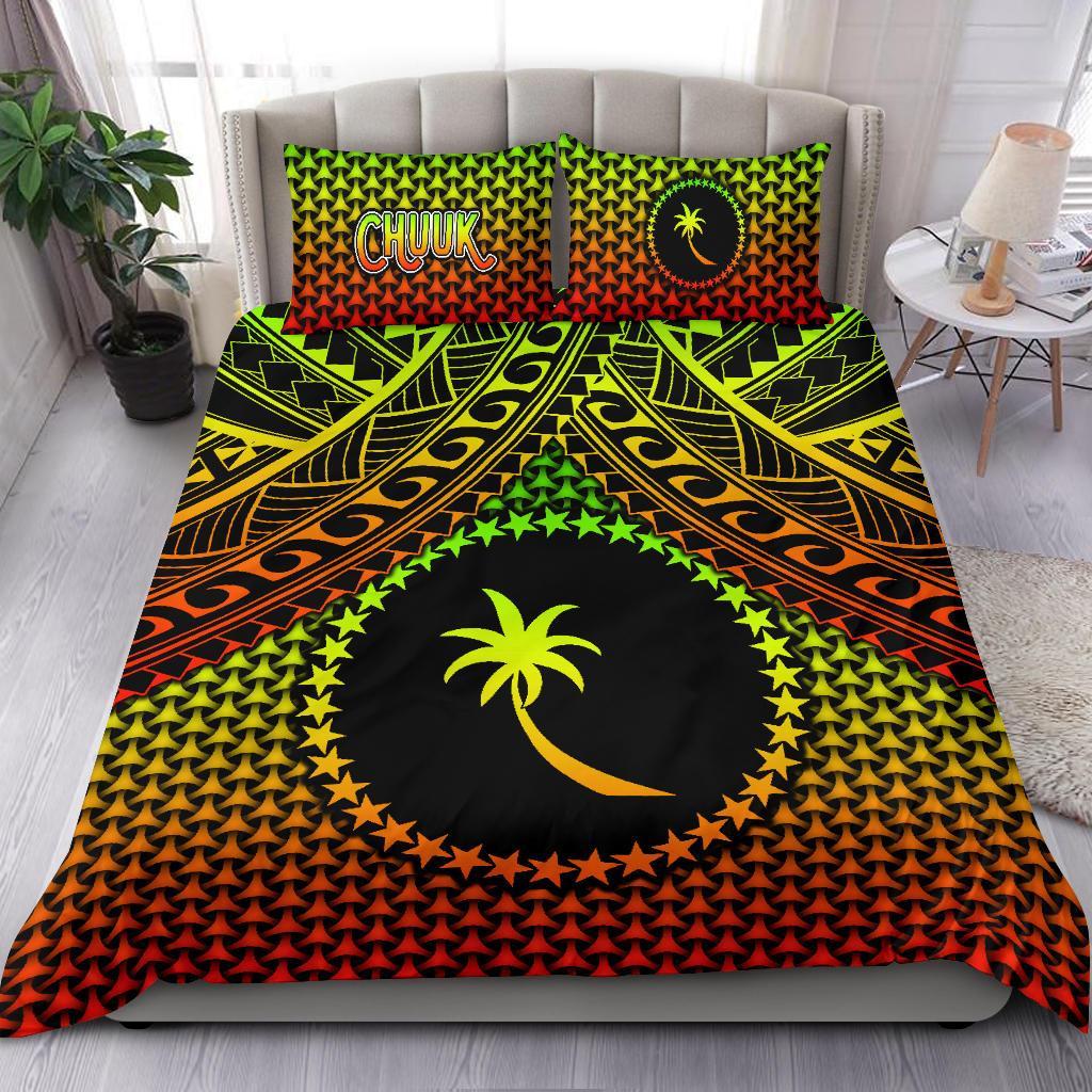 Polynesian Chuuk Bedding Set - Reggae Vintage Polynesian Patterns - Polynesian Pride