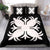 Hawaiian Bedding Set Royal Pattern - Black And White - A2 Style - Polynesian Pride